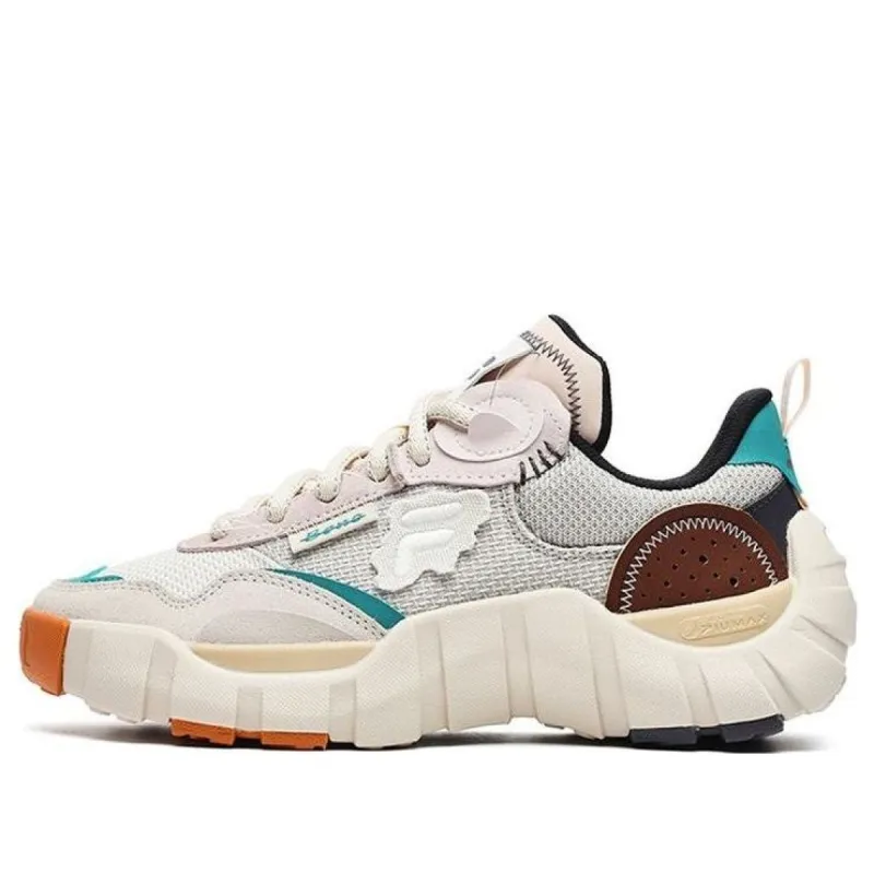 (WMNS) FILA FUSION Bone Sneakers 'Pink Grey White' T12W241203FBS sold by KicksCrew
