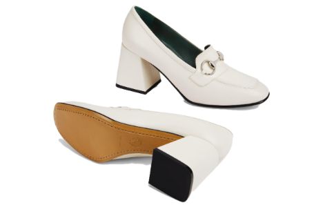 (WMNS) Gucci Horsebit Pump 'Off White Leather' 757753-AACE8-9022 sold by KicksCrew