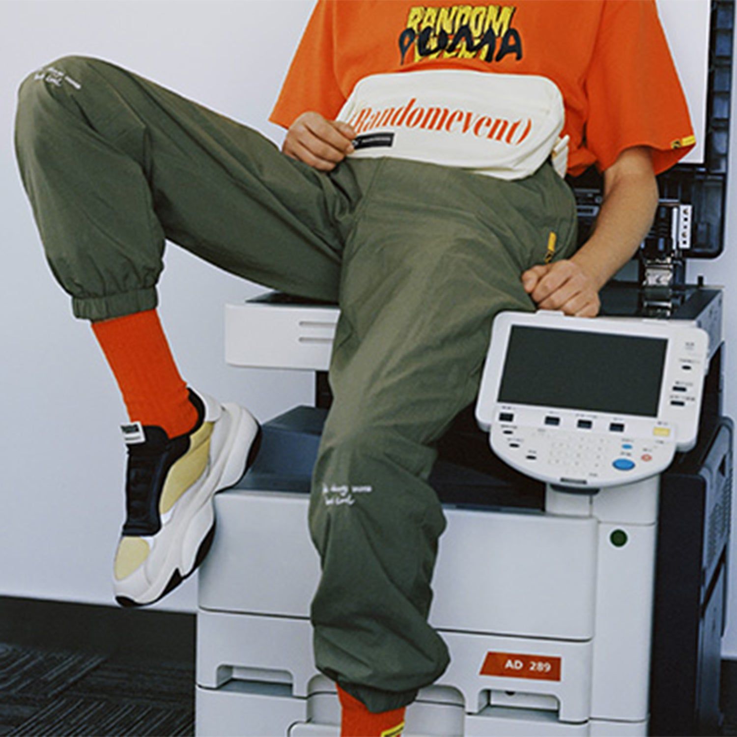 Puma x Randomevent Woven Pants 'Green' 59666649 sold by KicksCrew product image thumbnail 4