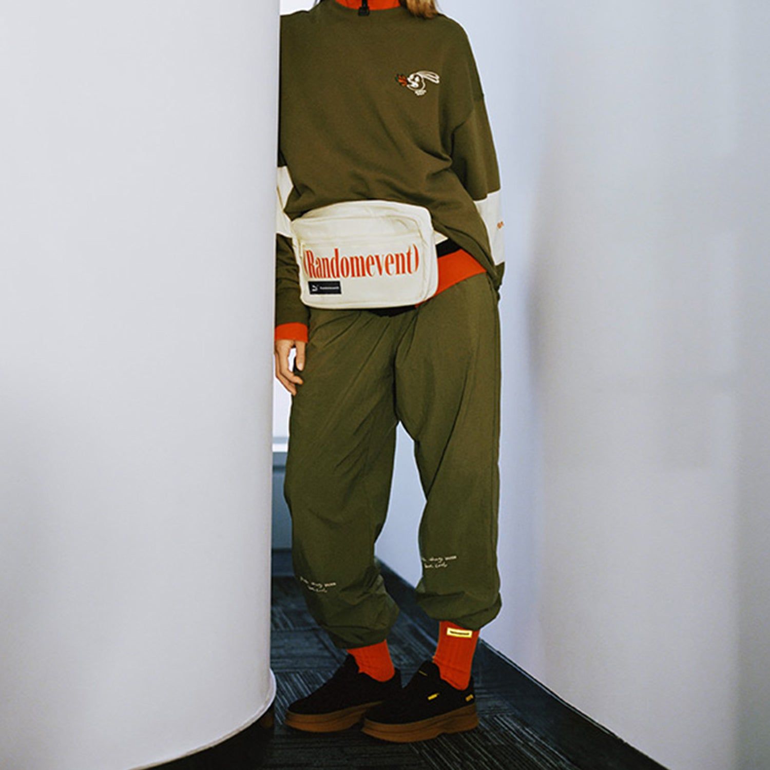 Puma x Randomevent Woven Pants 'Green' 59666649 sold by KicksCrew product image thumbnail 3