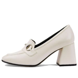 (WMNS) Gucci Horsebit Pump 'Off White Leather' 757753-AACE8-9022 sold by KicksCrew