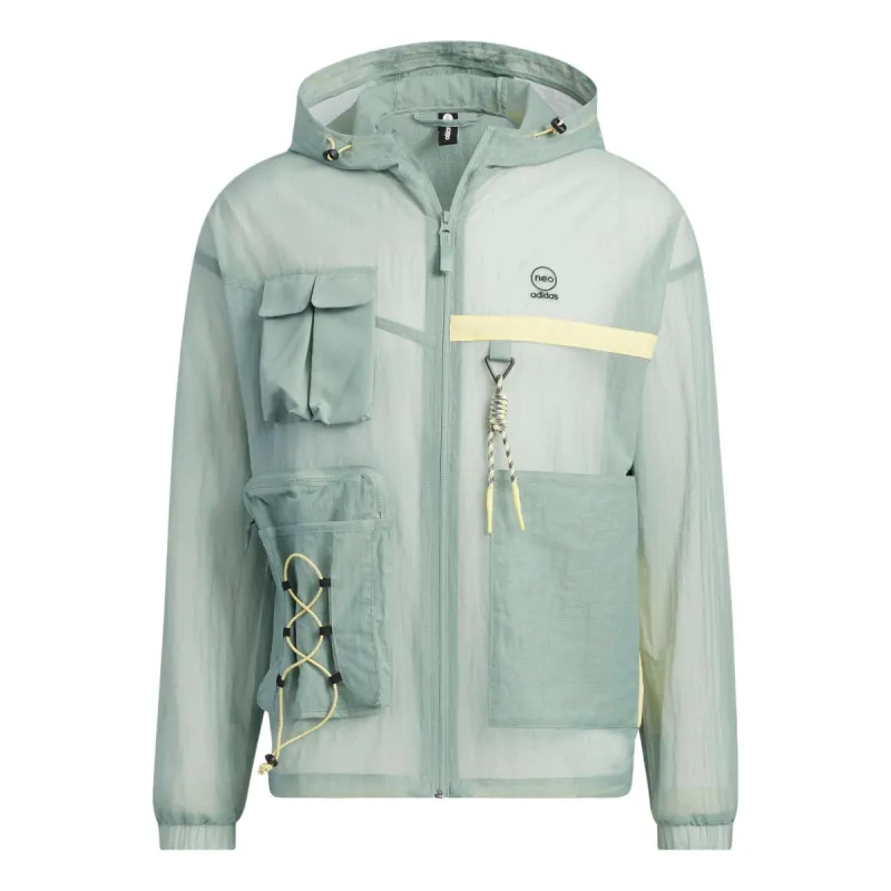 Adidas Neo City Escape Windbreaker Jackets 'Teal' IA6861 sold by KicksCrew