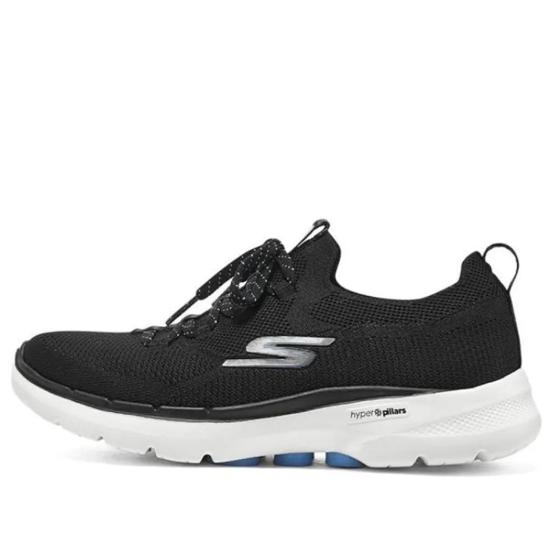 (WMNS) Skechers Go Walk 6 'Black Light Blue' 124620-BKLB sold by KicksCrew