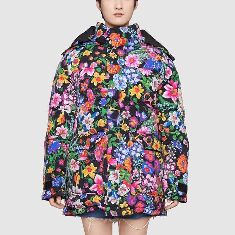 Gucci x The North Face Floral Print Down Jacket 'Purple' 648858-XAABX-1037 sold by KicksCrew product image thumbnail 2