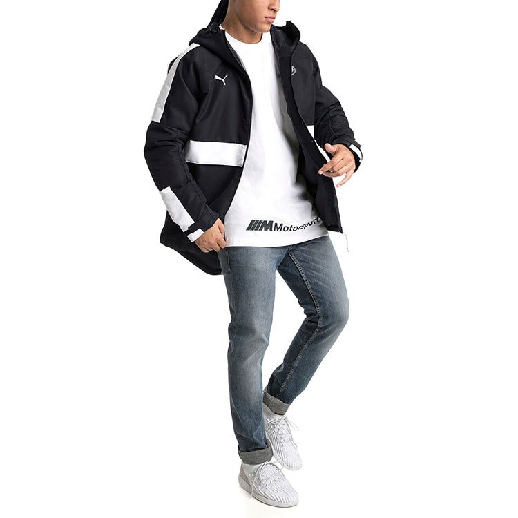 Puma BMW Motorsport Zip Hooded Jacket 'Black' 576637-01 sold by KicksCrew product image thumbnail 4