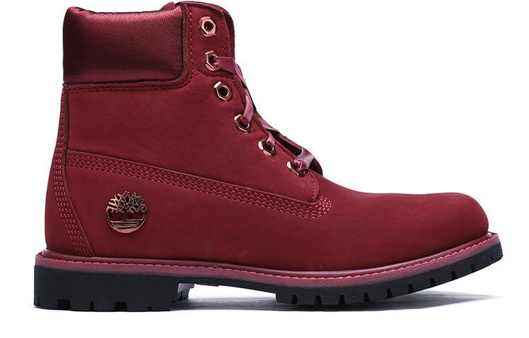 (WMNS) Timberland 6" Premium Waterproof Boot 'Burgundy Nubuck' A1SC7 sold by KicksCrew product image thumbnail 2