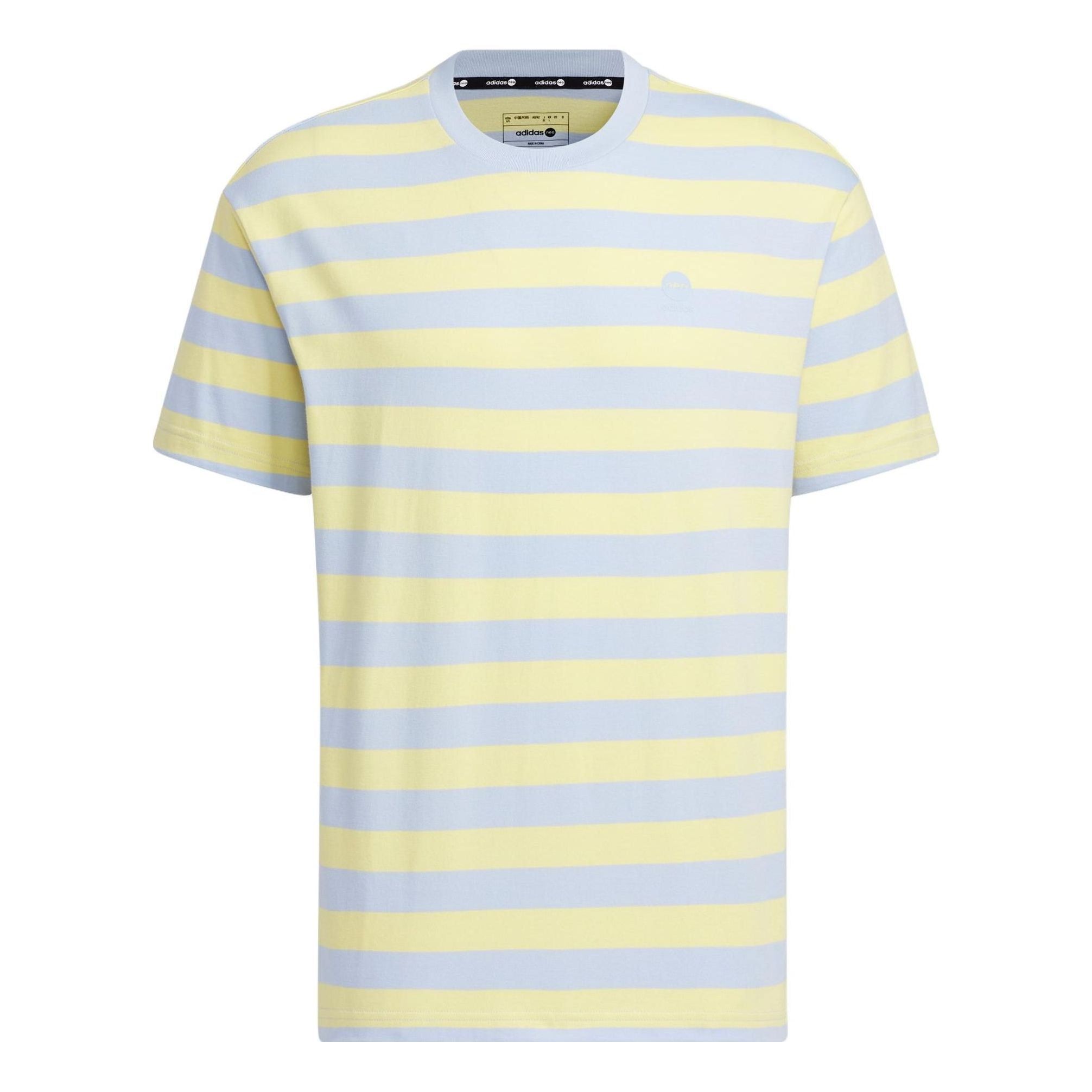 Adidas Neo Essentials T-Shirts 'Grey Yellow' IA4977 sold by KicksCrew