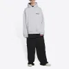 Balenciaga Turn Hoodie Wide Fit 'Heather Grey Black' 674986TLVB41167 sold by KicksCrew