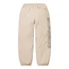 Supreme Spellout Embroidered Track Pants 'Beige Black' SUP-FW23-033 sold by KicksCrew