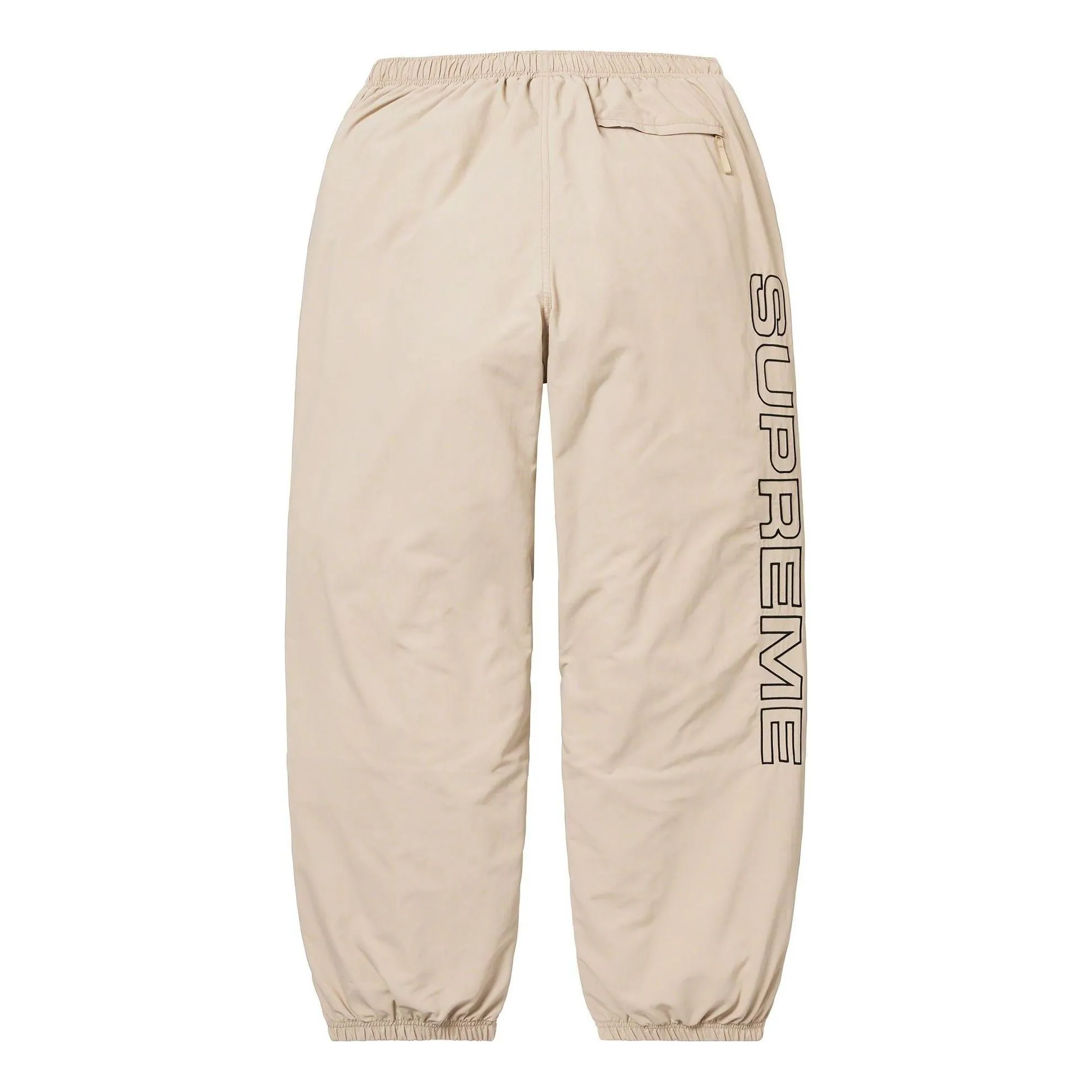 Supreme Spellout Embroidered Track Pants 'Beige Black' SUP-FW23-033 sold by KicksCrew product image thumbnail 2