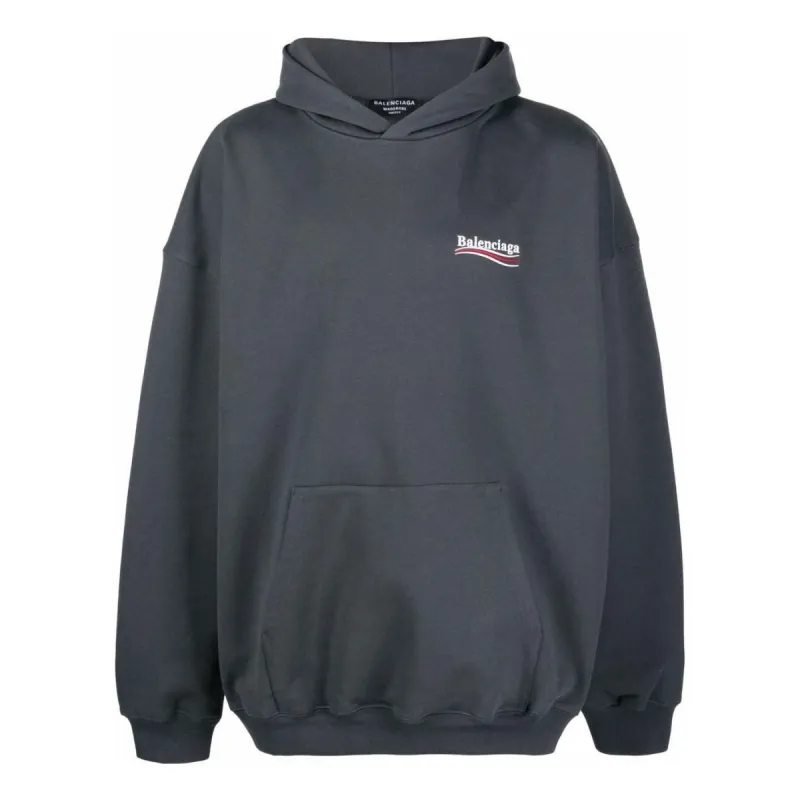 Balenciaga Political Campaign Hoodie 'Grey' 620973TKVI91366 sold by KicksCrew