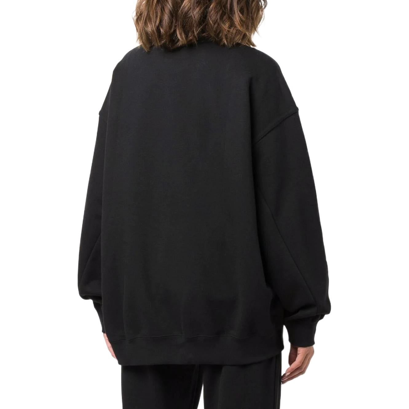 (WMNS) Adidas Adicolor Oversized Sweatshirts 'Black' H11393 sold by KicksCrew product image thumbnail 3