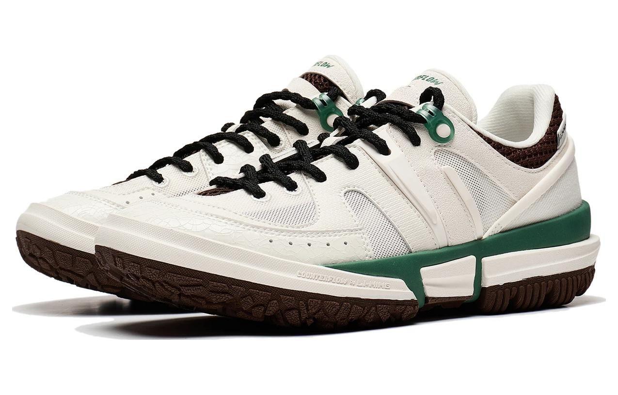 (WMNS) Li-Ning CF Linchuan Lite 'Beige Green Brown' AGLT082-5 sold by KicksCrew product image thumbnail 3
