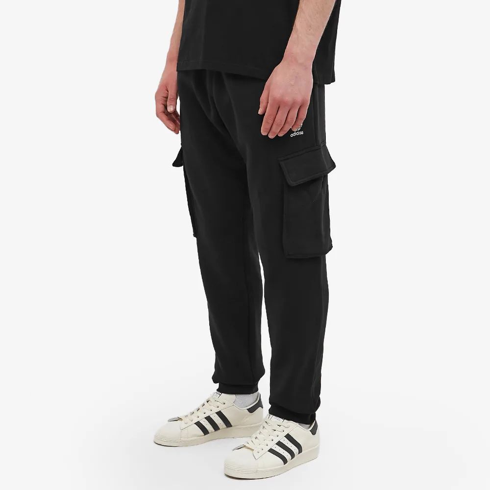 adidas originals Adicolor Essentials Trefoil Cargo Pants 'Black' HE6989 sold by KicksCrew product image thumbnail 3