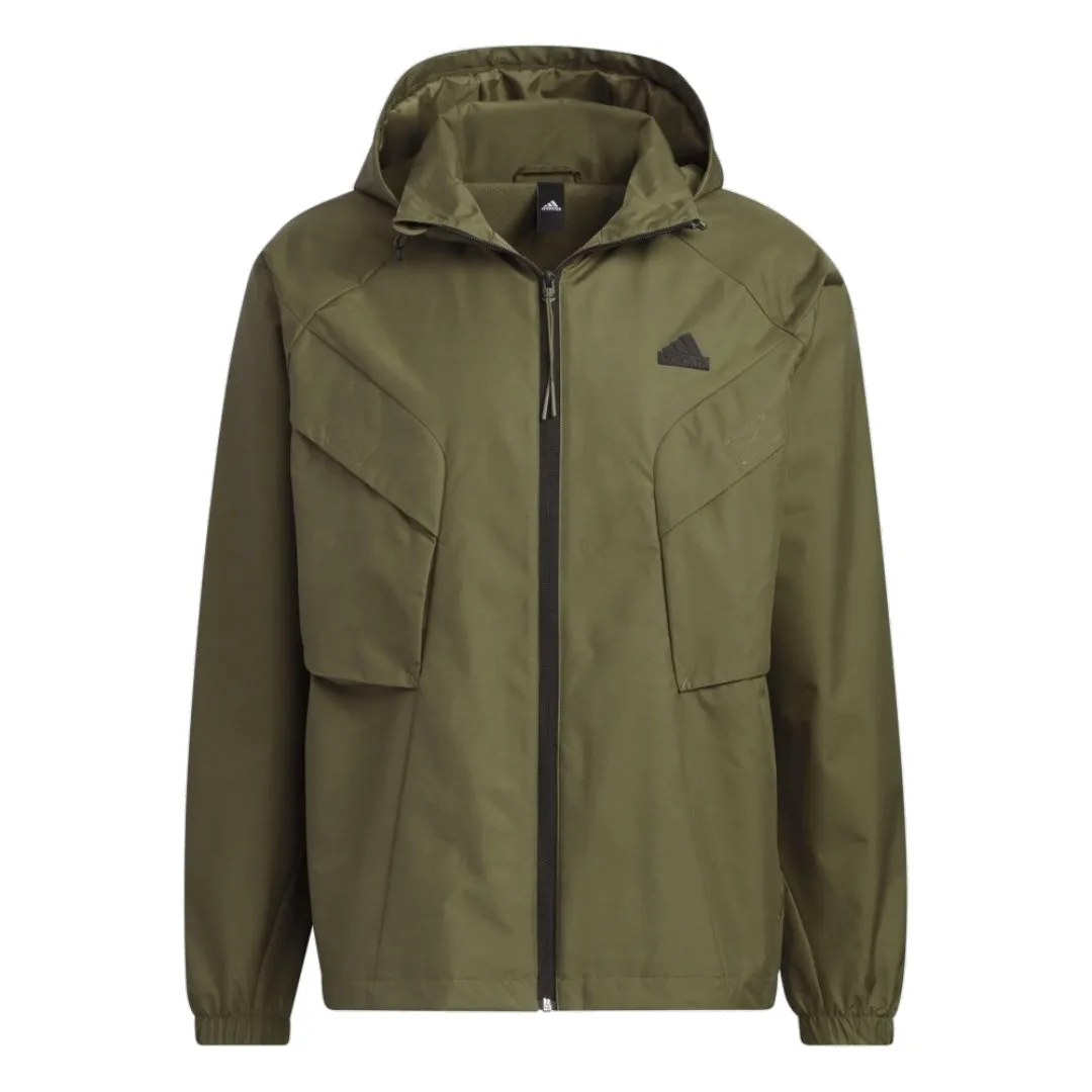 adidas Tech UTILI Woven Jacket 'Green' IS0451 sold by KicksCrew