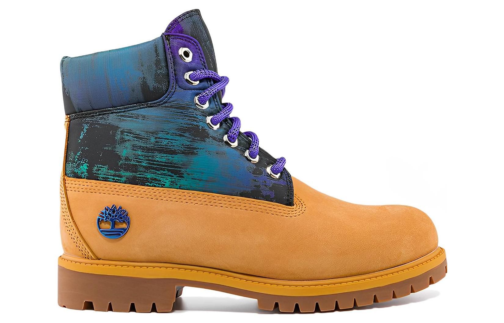 Timberland Heritage 6 Inch Waterproof Boot 'Wheat Nubuck with Print' A2M5V sold by KicksCrew product image thumbnail 2