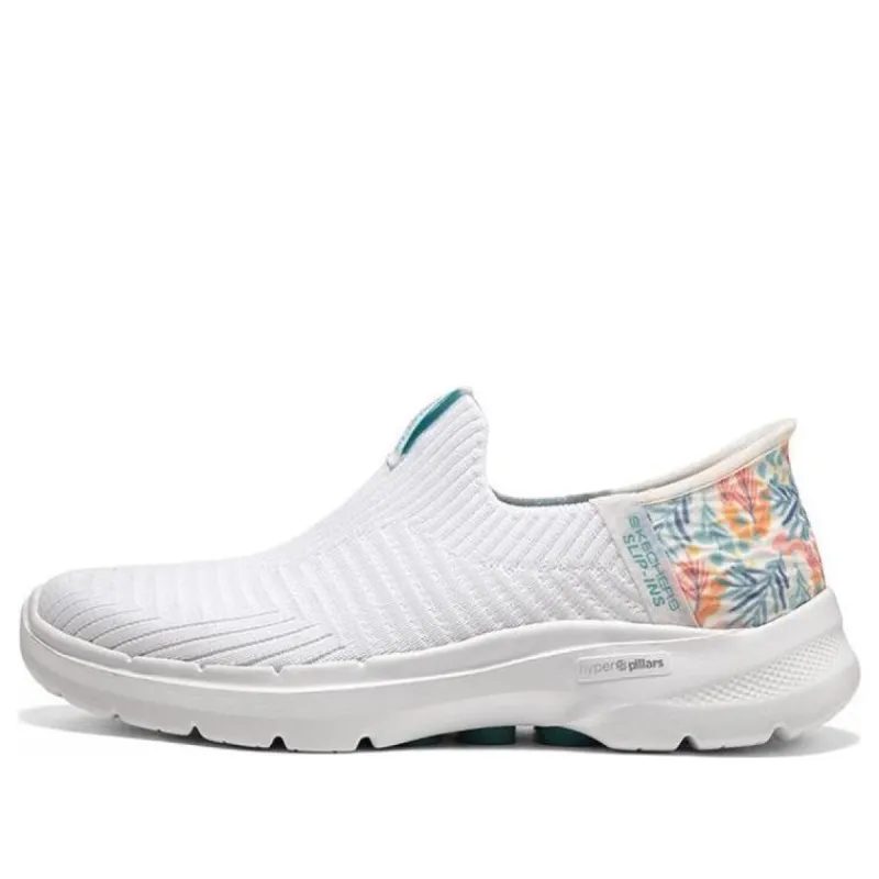 (WMNS) Skechers Go Walk 6 Tropical Bay 'White Multicolor' 124626-WTQ sold by KicksCrew