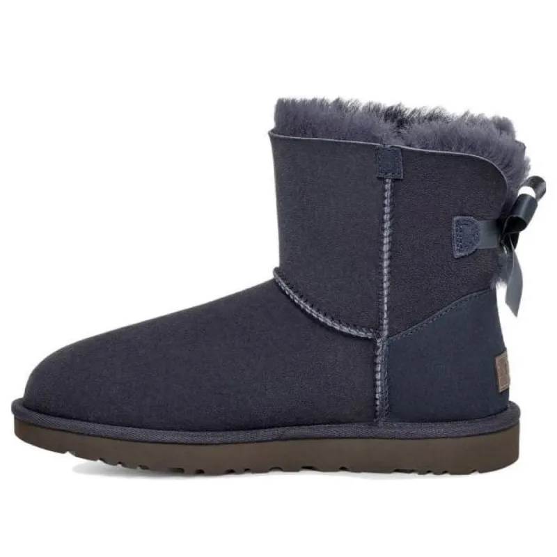 (WMNS) UGG Mini Bailey Bow II 'Eve Blue' 1016501-EVB sold by KicksCrew
