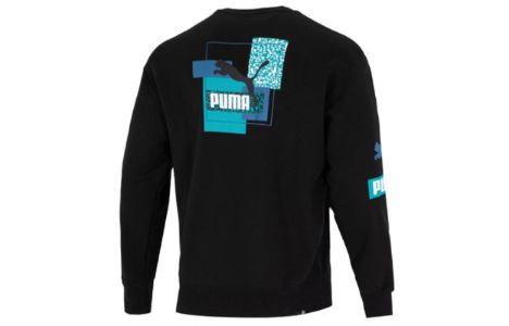 Puma Brand Love Crew Sweatshirt 'Black' 537657-01 sold by KicksCrew