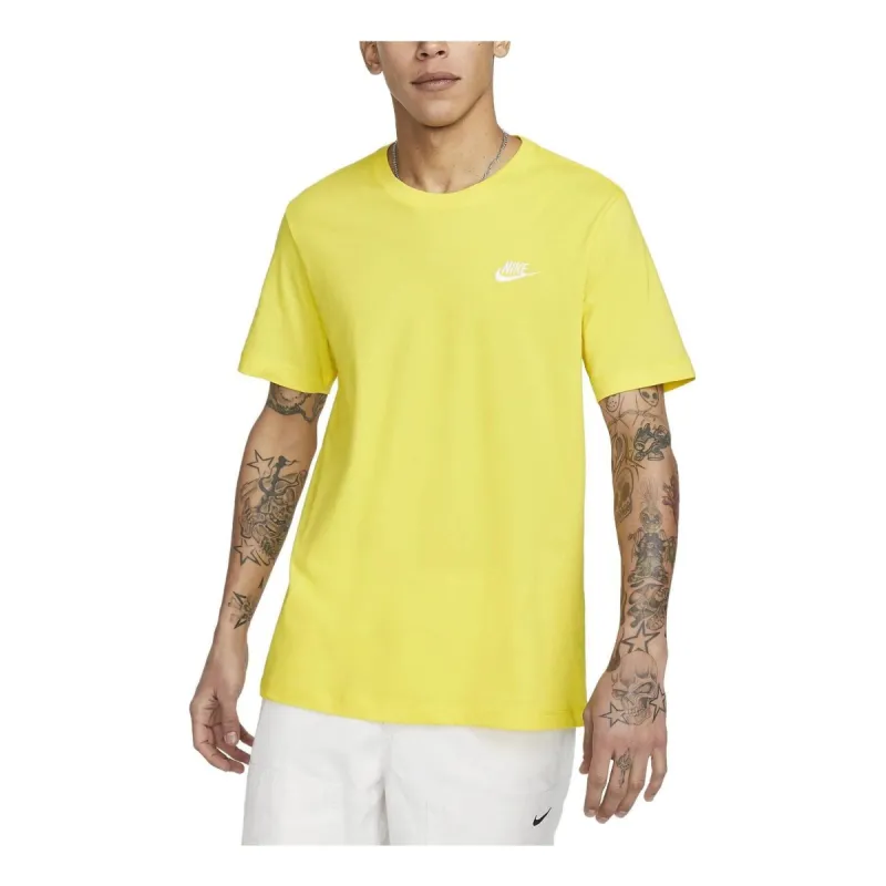Nike Sportswear Club T-shirt 'Yellow' AR4997-732 sold by KicksCrew