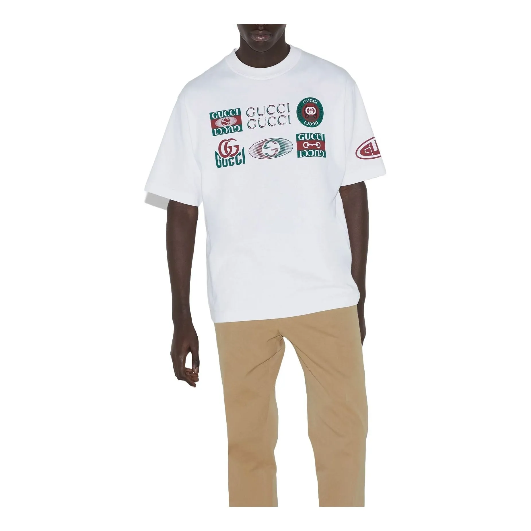 Gucci Print Cotton Jersey T-shirt 'White' 784361-XJGQY-9074 sold by KicksCrew