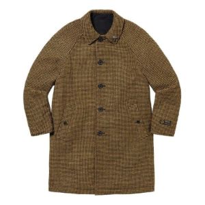 Supreme Reversible Houndstooth Overcoat 'Brown Black' SUP-FW23-080 sold by KicksCrew