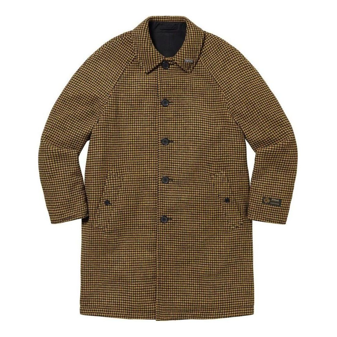 Supreme Reversible Houndstooth Overcoat 'Brown Black' SUP-FW23-080 sold by KicksCrew