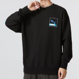 Puma Brand Love Crew Sweatshirt 'Black' 537657-01 sold by KicksCrew