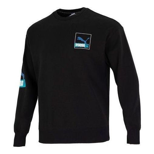 Puma Brand Love Crew Sweatshirt 'Black' 537657-01 sold by KicksCrew