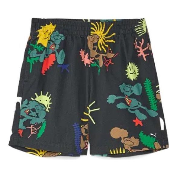 Puma Adventure Planet All Over Print Shorts 'Black' 533488-01 sold by KicksCrew