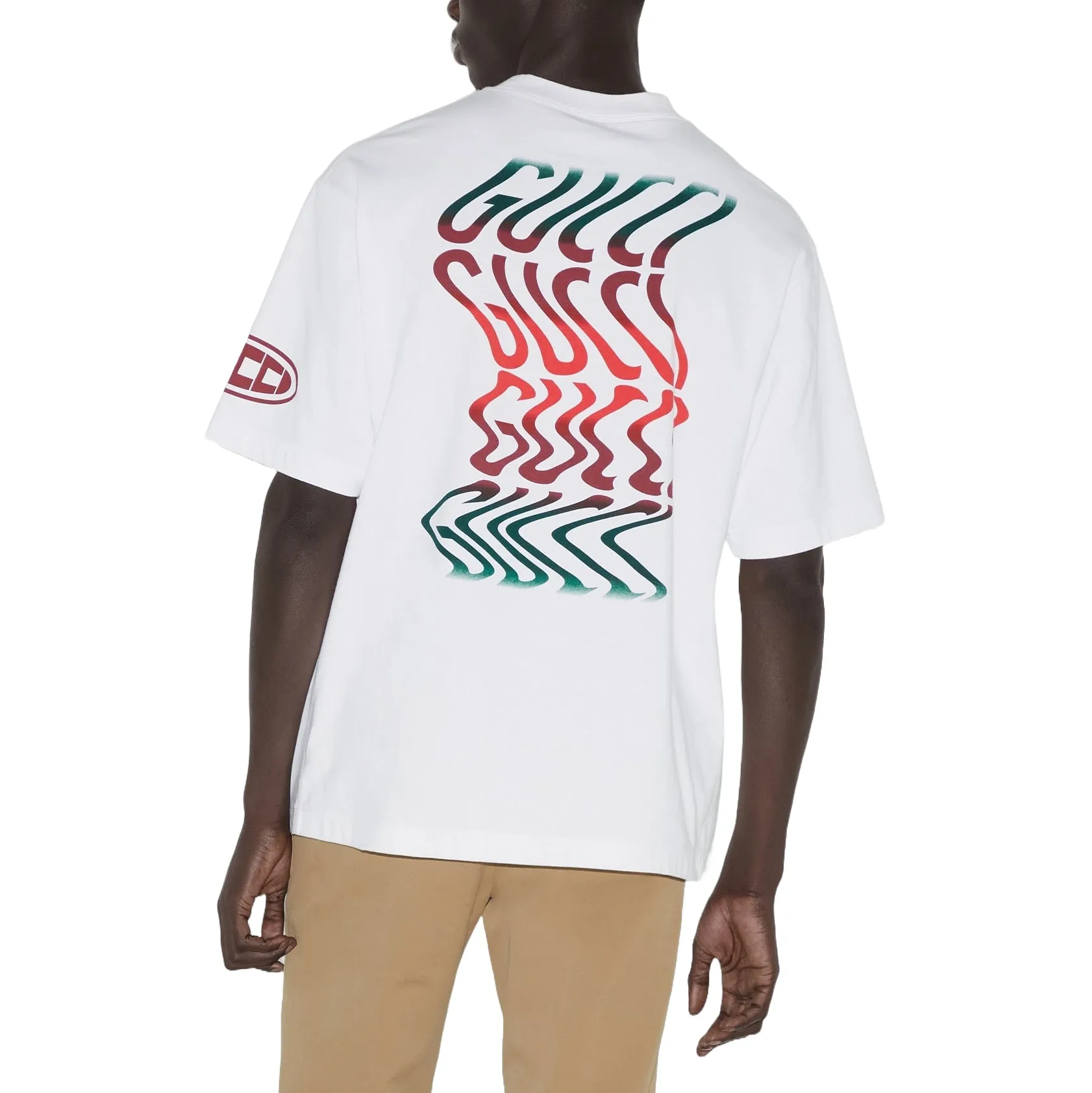 Gucci Print Cotton Jersey T-shirt 'White' 784361-XJGQY-9074 sold by KicksCrew product image thumbnail 2