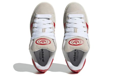 (WMNS) adidas Campus 00s 'Crystal White Scarlet' GY0037 sold by KicksCrew