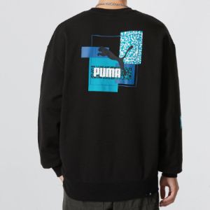 Puma Brand Love Crew Sweatshirt 'Black' 537657-01 sold by KicksCrew
