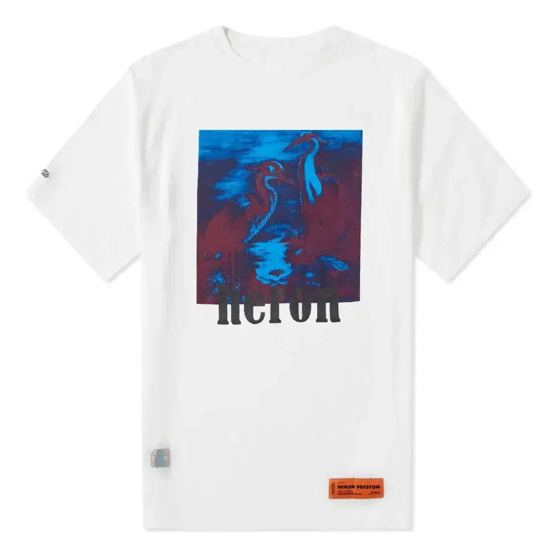 HERON PRESTON Heron T-Shirt 'White' HMAA001S196320380188 sold by KicksCrew