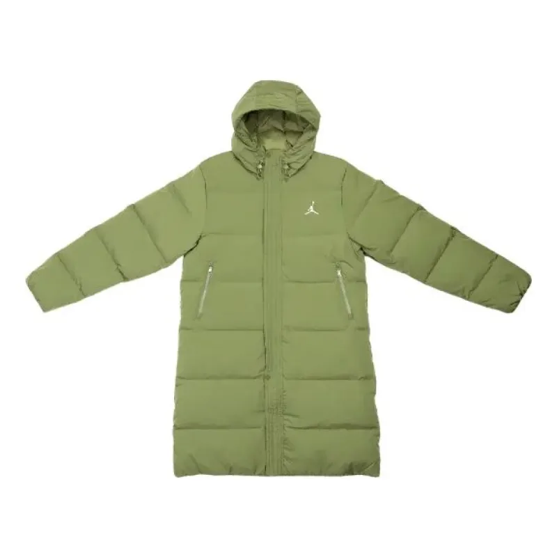 Air Jordan Essentials Down Parka 'Sky J Light Olive' FB7313-340 sold by KicksCrew
