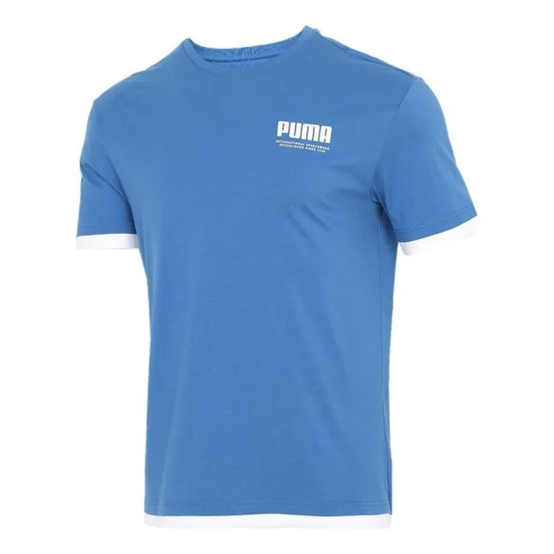 Puma Summer Court T-Shirt 'Blue' 845862-13 sold by KicksCrew