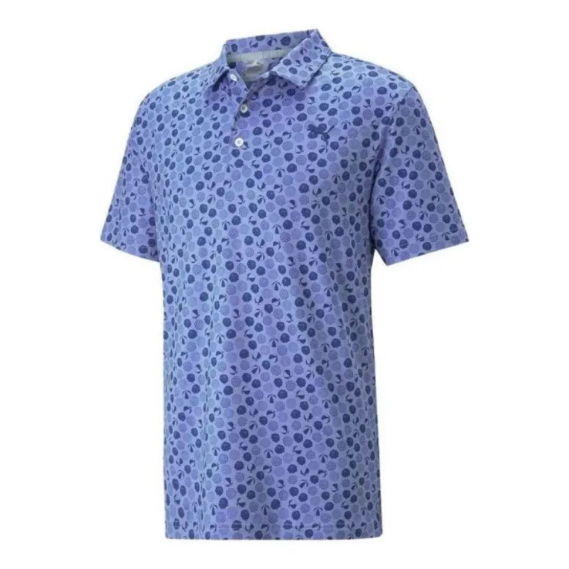 Puma Mattr Beach Trip Polo Shirt 'Blue' 535444-03 sold by KicksCrew