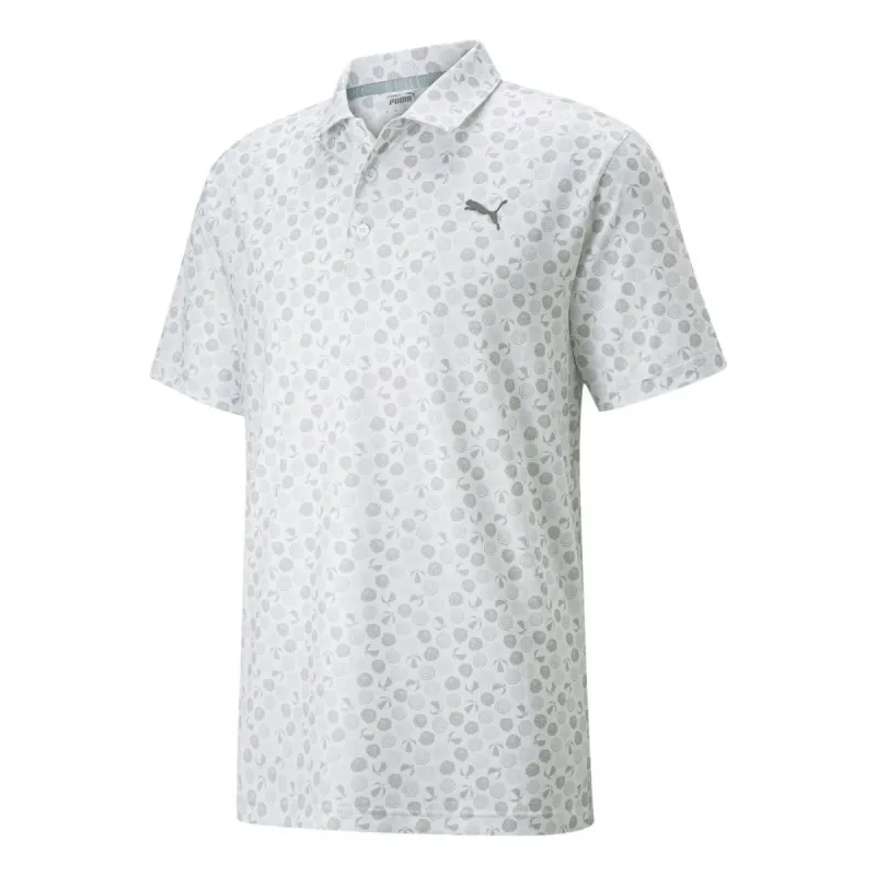 Puma Mattr Beach Trip Polo Shirt 'Grey' 535444-01 sold by KicksCrew