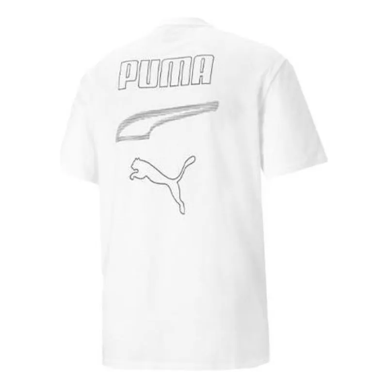 Puma Rebel T-Shirt 'White' 845580-02 sold by KicksCrew