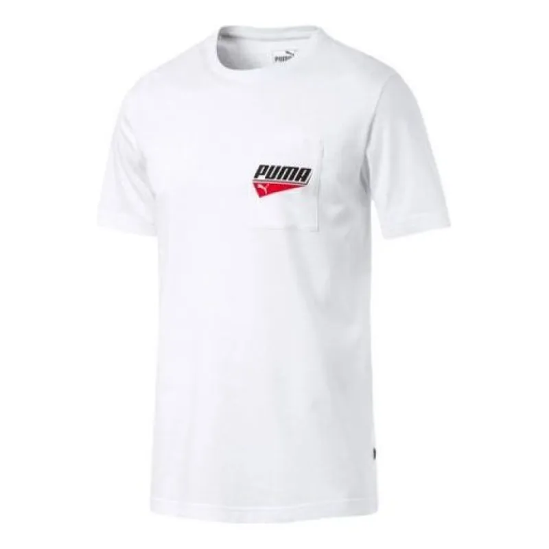 Puma Pocket T-Shirt 'White' 844617-02 sold by KicksCrew