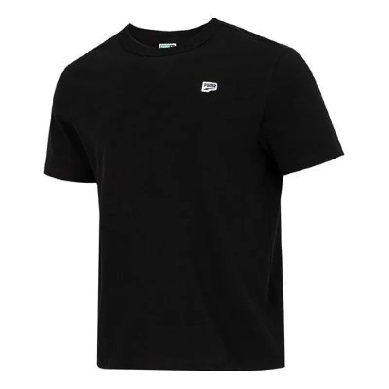 Puma Small Logo Downtown Tee 'Black' 535387-01 sold by KicksCrew