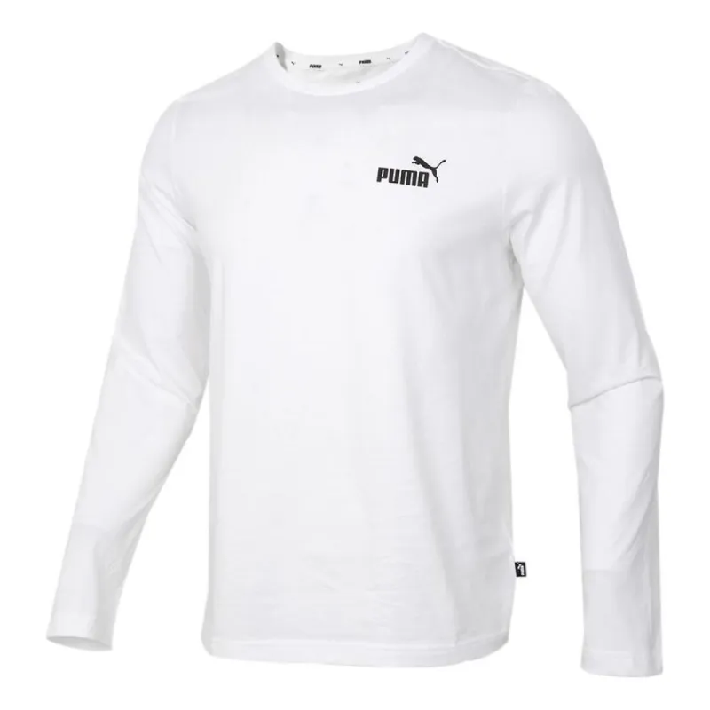 Puma Logo Printing Colorblock Round Neck Long Sleeve 'White' 845924-02 sold by KicksCrew