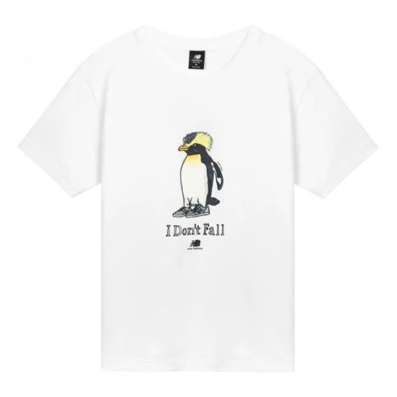 New Balance Casual Graphic Print Tee 'White' AMT12340-WT sold by KicksCrew