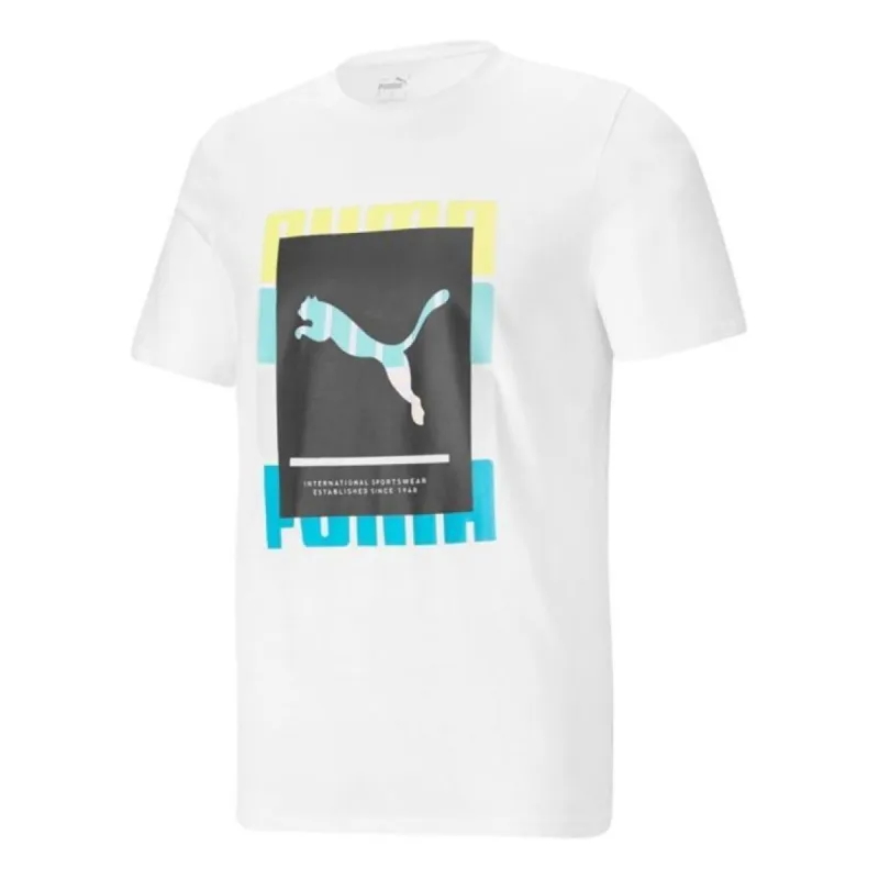 Puma Summer Court Graphic T-Shirt 'White' 845864-02 sold by KicksCrew