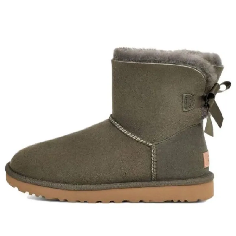 (WMNS) UGG Mini Bailey Bow II 'Forest Night' 1016501-FRSN sold by KicksCrew