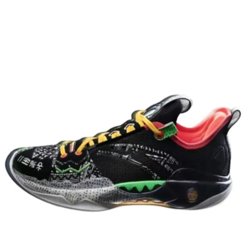 ANTA Shock Wave 5 Pro 'Black Green' 112411111S-6 sold by KicksCrew