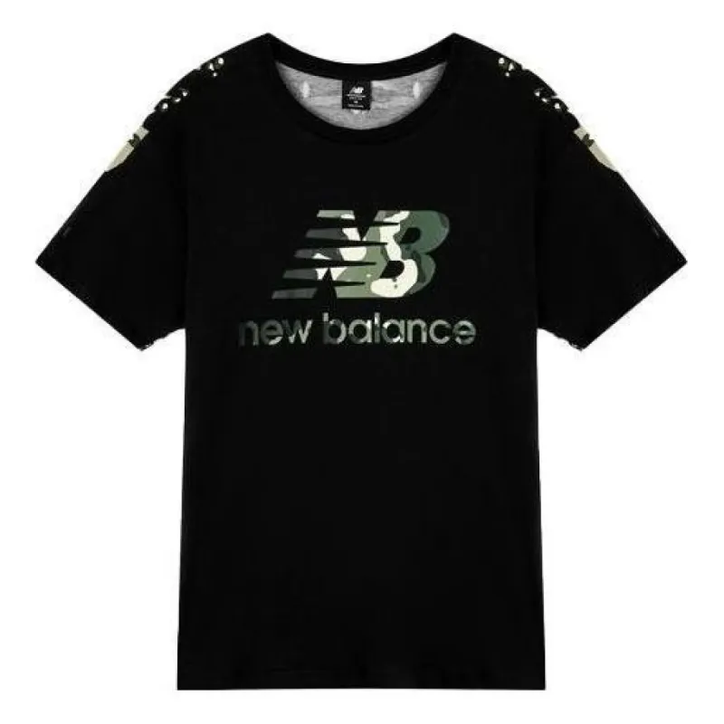 New Balance Essential Camo Tee 'Black Green' AMT11509-BM sold by KicksCrew