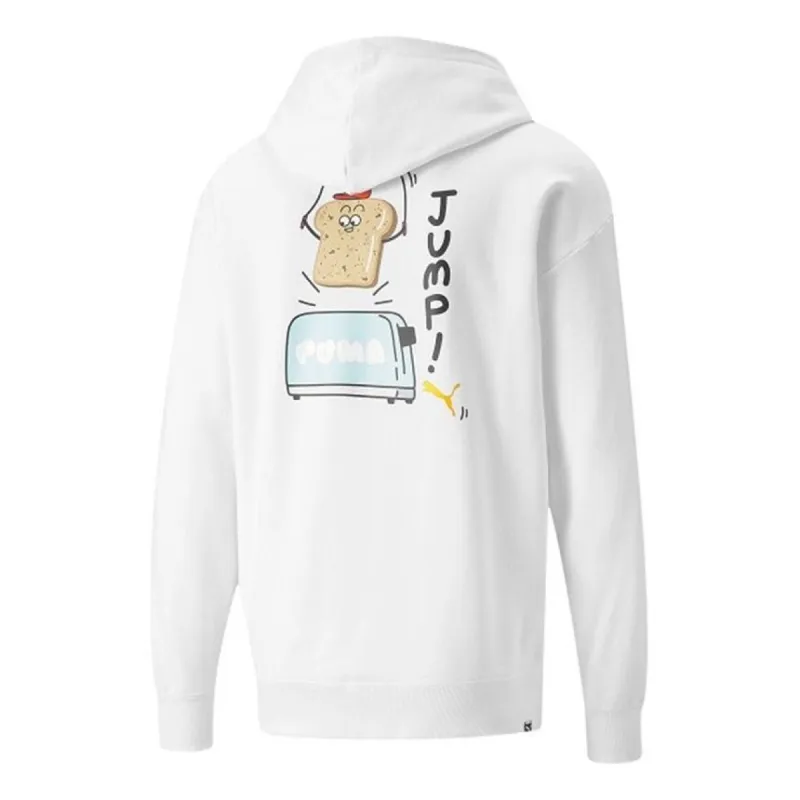 Puma Club Graphic Full Zip Jacket 'White' 533199-02 sold by KicksCrew