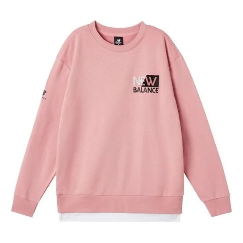 New Balance Casual Logo Sweatshirts 'Pink' AMT11314-CYK made by New Balance
