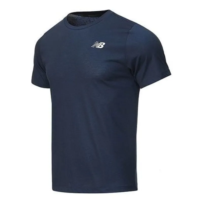 New Balance Impact Run Short Sleeve Tee 'Blue' AMT11070-ECL sold by KicksCrew